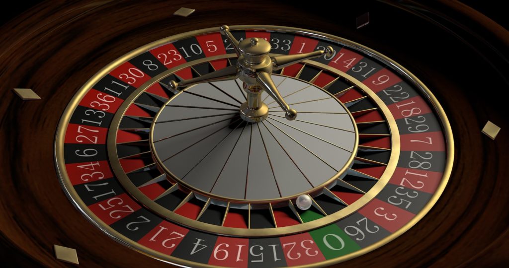 UK Gambling roulette table