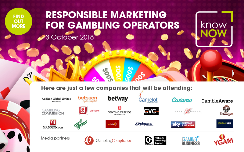 Gambling Promotions on the agenda at Responsible Marketing for Gambling Operators