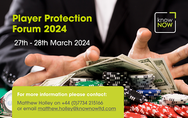 Player Protection Forum 2024 from KnowNow Limited. Taking place at London Venue on 27-28 March 2024.