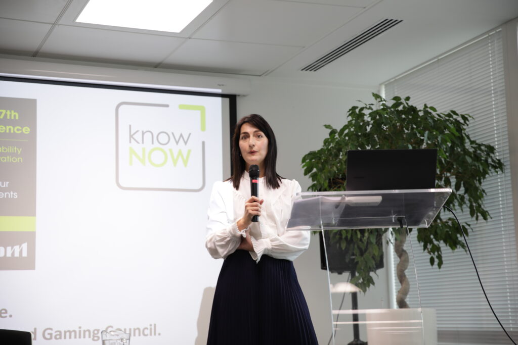 Grainne Hurst from BGC delivering a keynote at the KnowNow 7th Annual Conference