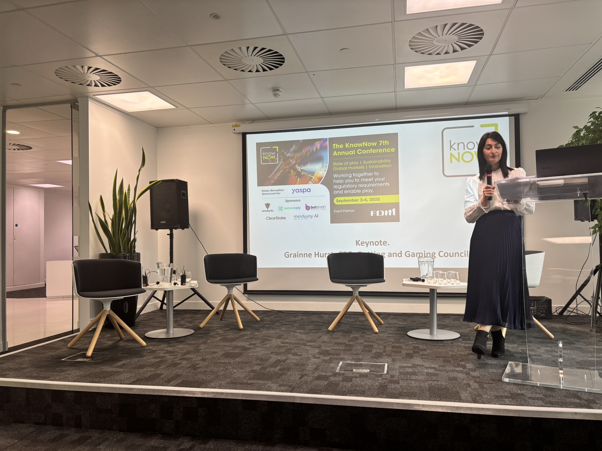 Grainne Hurst CEO Betting Gaming Council at the 7th Annual KnowNow Conference